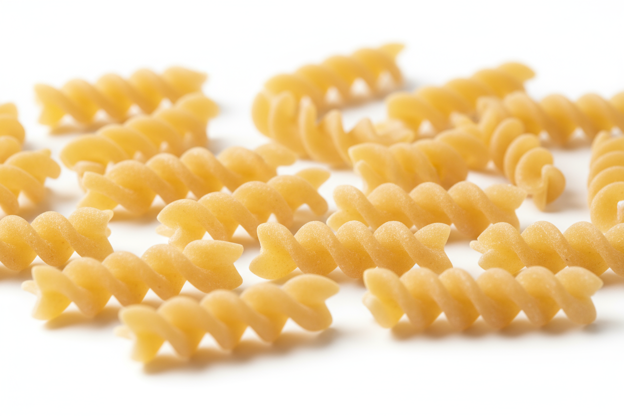 spiral pasta without cooked