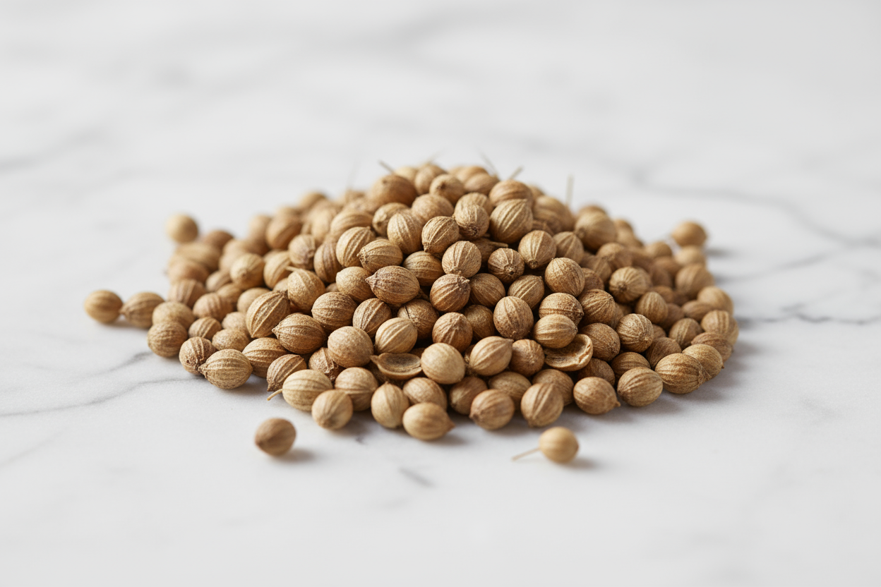 whole coriander spices