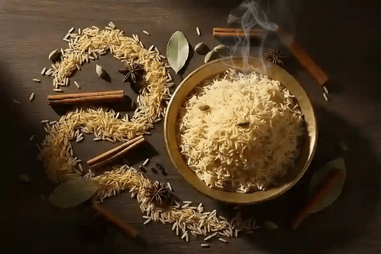 Premium Biriyani Special Golden Basmati Rice (Extra Long Grain Rice) 1kg 4 golden basmati rice